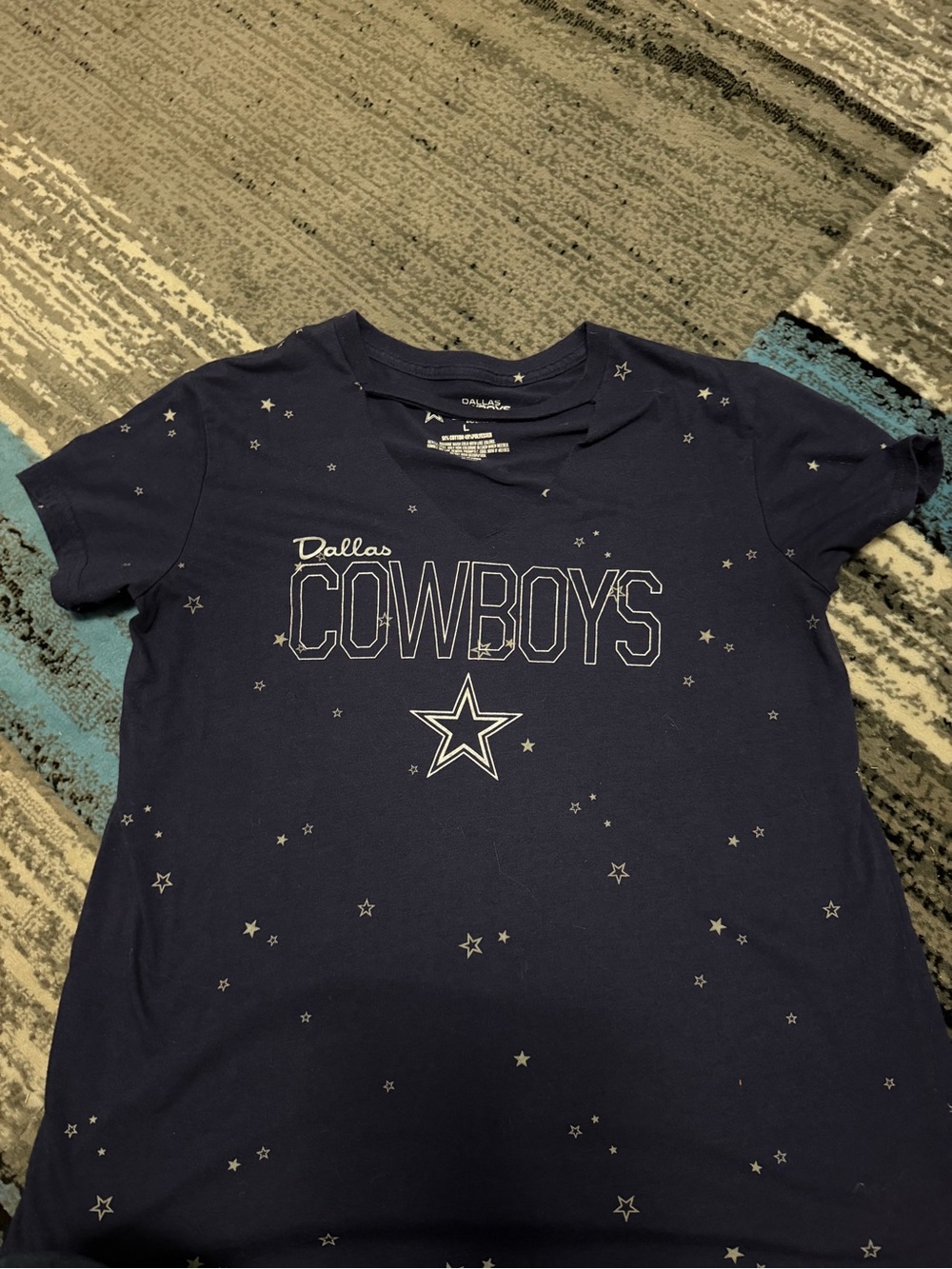 NFL Navy Dallas Cowboys Star Print Tee